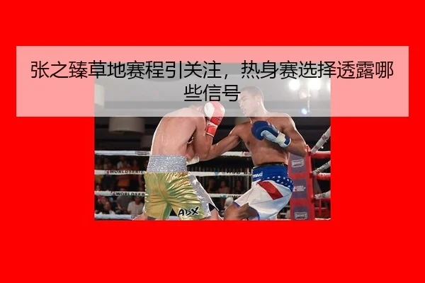张之臻草地赛程引关注，热身赛选择透露哪些信号（leyu）